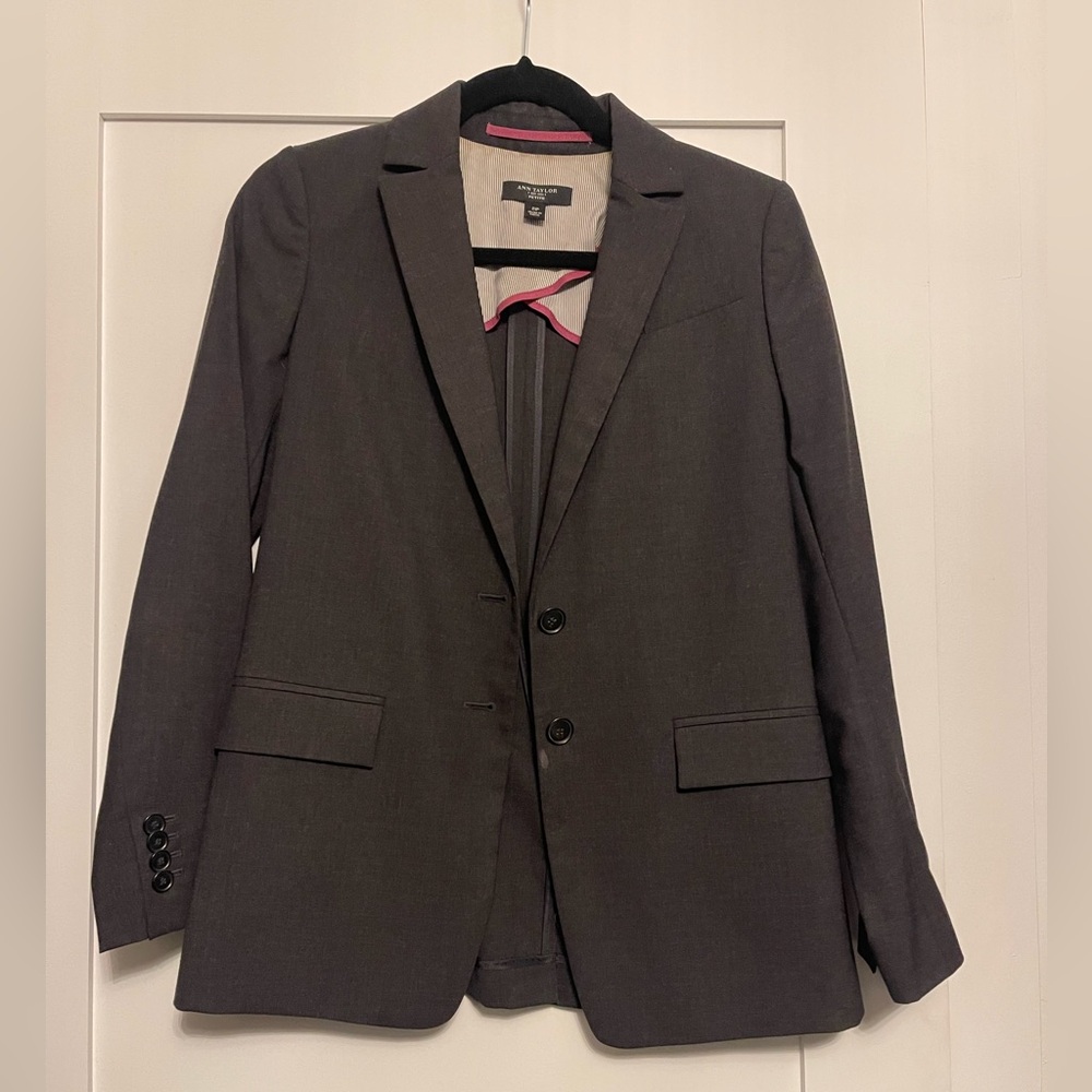 Ann Taylor Charcoal Blazer